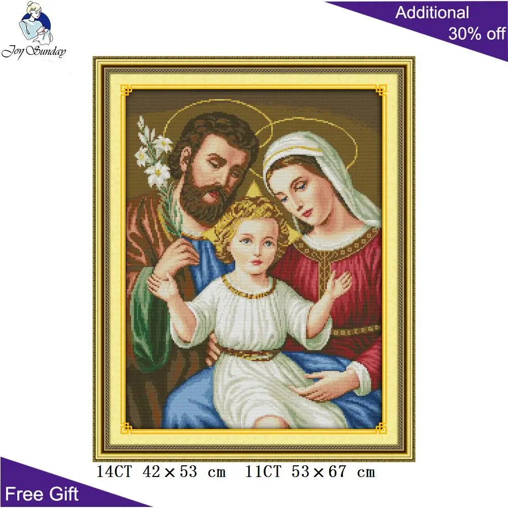 Набор для вышивки крестиком Joy Sunday Иисус Chanted домашний декор R318 R318(2) R400 R403 R407(2)|cross