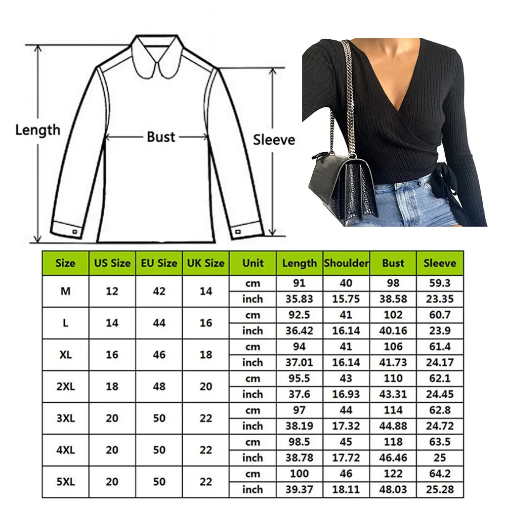 

Autumn Deep V Neck Knitted Sweater Women V-neck Slim Pullovers Sweater Ladies Wrap Sweaters Female Casual T Shirt Jumper