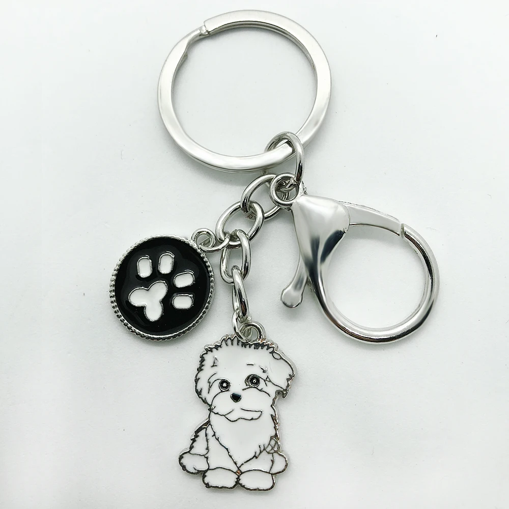 Новый дизайн эмалированный брелок для ювелирных изделий с белым маленьким