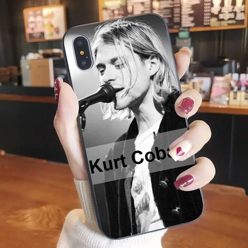 NBDRUICAI Nirvana Kurt Cobain ТПУ Мягкий силиконовый чехол для телефона iPhone 11 pro XS MAX 8 7 6 6S Plus X 5 5S