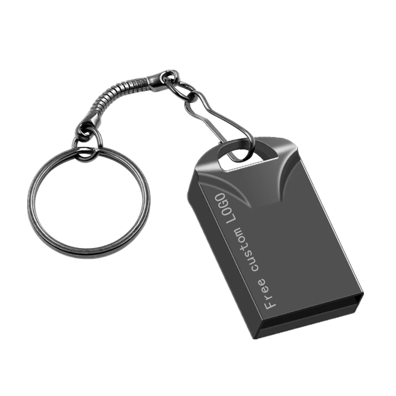 Черная usb-флешка 128 ГБ высокоскоростная флеш-карта памяти 64 ГБ Флешка 32 Гб металлическая Usb флешка 16 Гб Флешка 8 ГБ логотип на заказ - Цвет: black