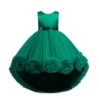 Новое Детское платье LZH для девочек, вечернее платье для вечеринки и свадьбы, детское платье принцессы, бальное платье для выступления