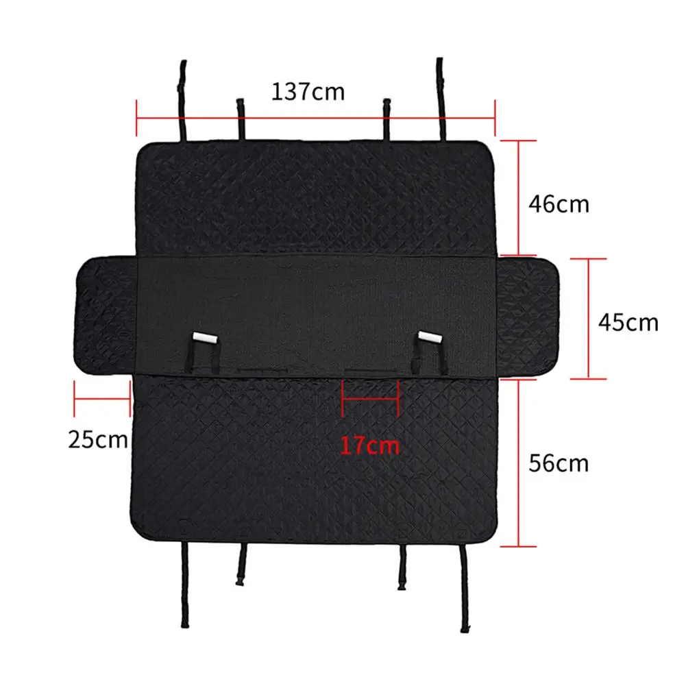 

Dog Carrier Dog Car Seat Cover Waterproof Car Rear Back Mat Pet Travel Cat Dogs Cushion Protector With Middle Seat Armrest