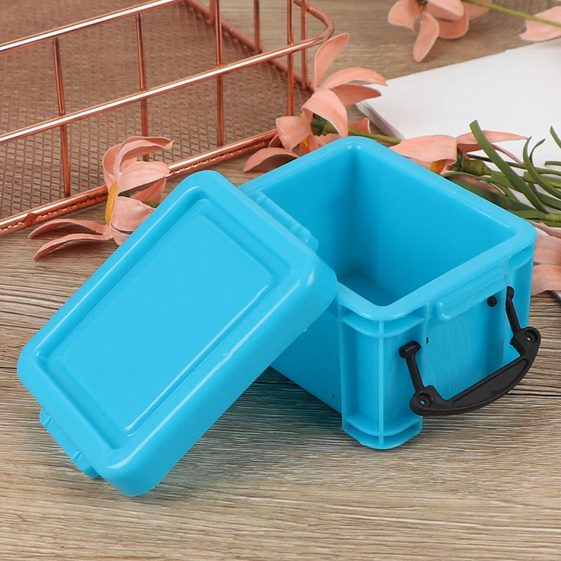 

Mini Storage Box Mini Lock Box Candy Color Trumpet Case Storage Sundry Organizer