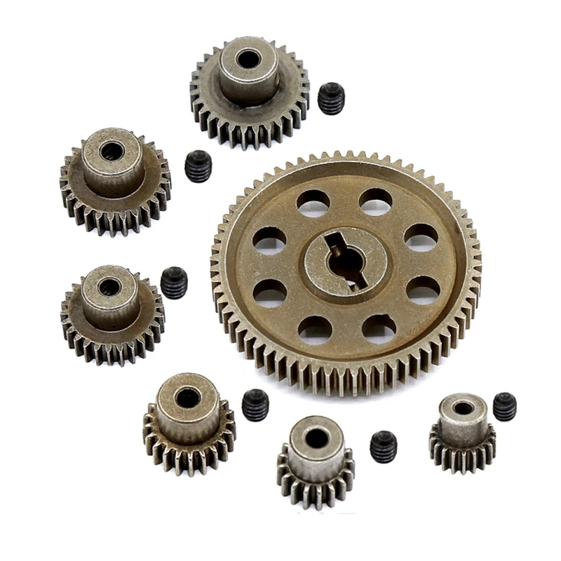 

11184 Metal Diff Main Gear 64T Motor Pinion Gears for 1/10 RC Car HSP Himoto Amax Redcat Exceed 94111 Parts
