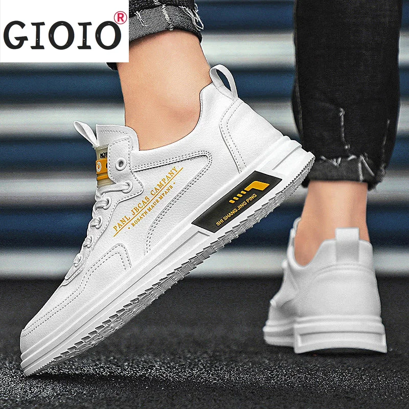 

New Men Sneakers Shoes 2021 Flat Heel White Board Shoes Summer Vulcanized Shoes Fashion Shoes Zapatillas Hombre Chaussure Homme