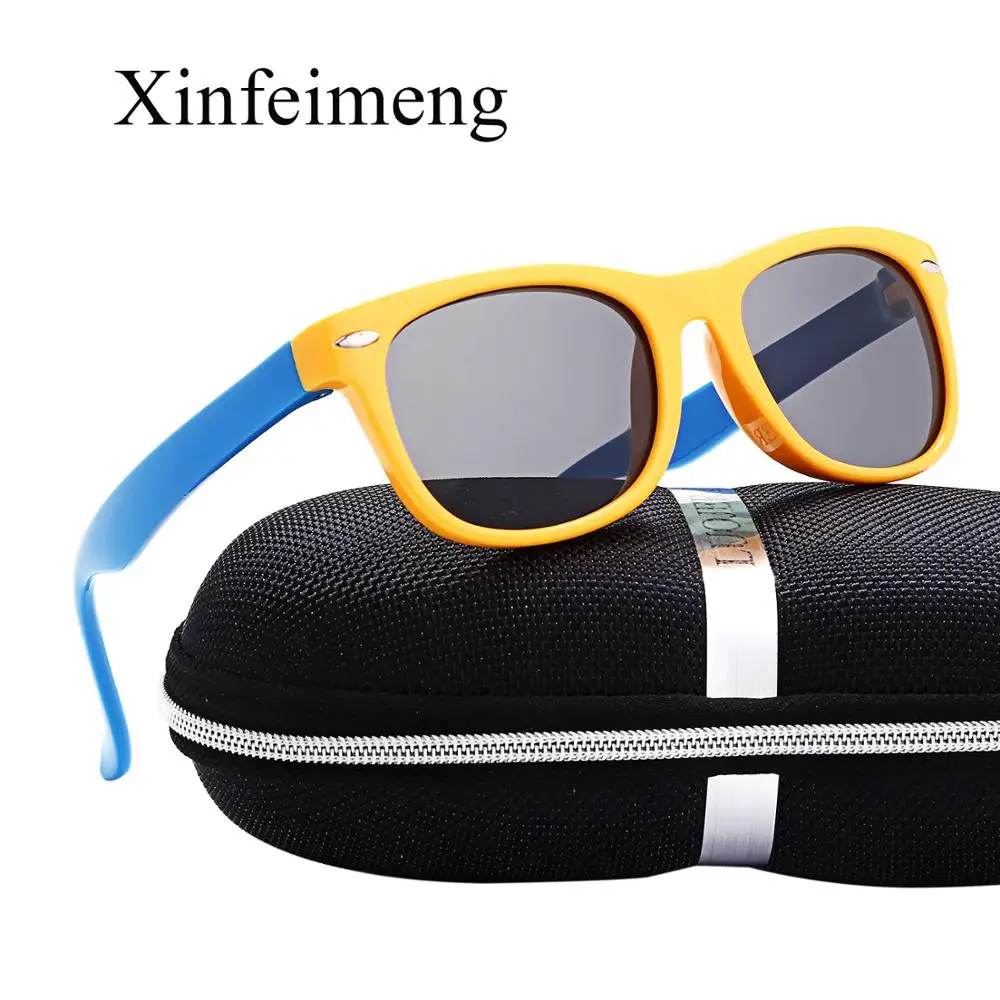 Fashion Silicone Polarized Children's Sunglasses Luxury Brand designer Sun glasses Coating Points Frame Eyewear Oculos gafas de |