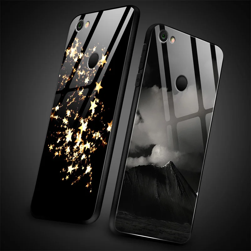 Для Xiaomi 6X5X8 9 SE A1 A2 Lite роскошный чехол из закаленного стекла для Redmi Note 5A 4X6 7 Pro Prime Fashion защитный чехол