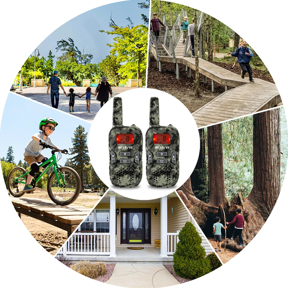 retevis rt33 mini walkie talkie kids 2pcs pmrfrs vox flashlight usb charge childrens game christmas gift toy radio transceiver free global shipping