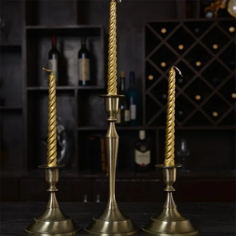 Подсвечник из сплава в европейском стиле бронзовые металлические подсвечники