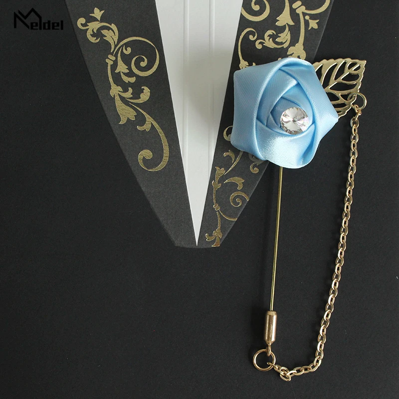 Булавка для корсажа шафера бутоньерки искусственная Роза | Дом и сад