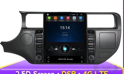 

9.7" octa core tesla style vertical screen Android 10 Car GPS Stereo Multimedia for Kia rio 2011-2014
