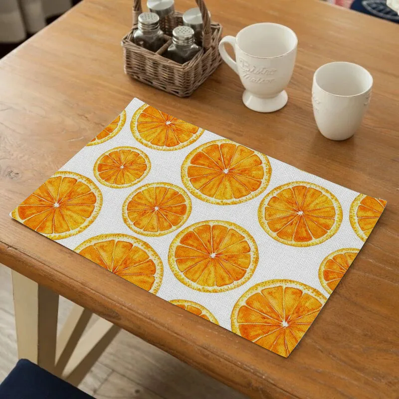 TTLIFE столовые приборы с узором из свежих лимонов для обеденного стола