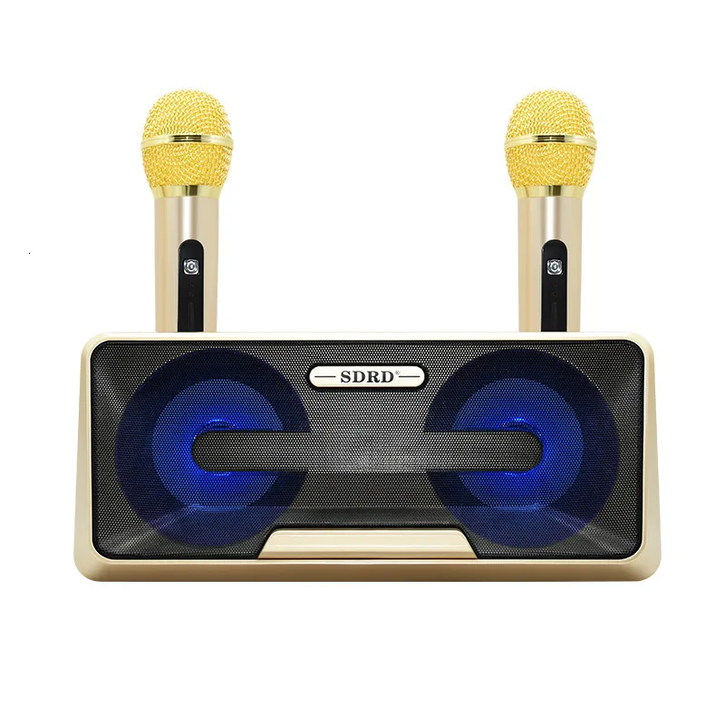Портативный HIFI микрофон динамик Sdrd301 беспроводной микрофон бытовой Ktv открытый мобильный телефон Bluetooth аудио Cara Ok машина