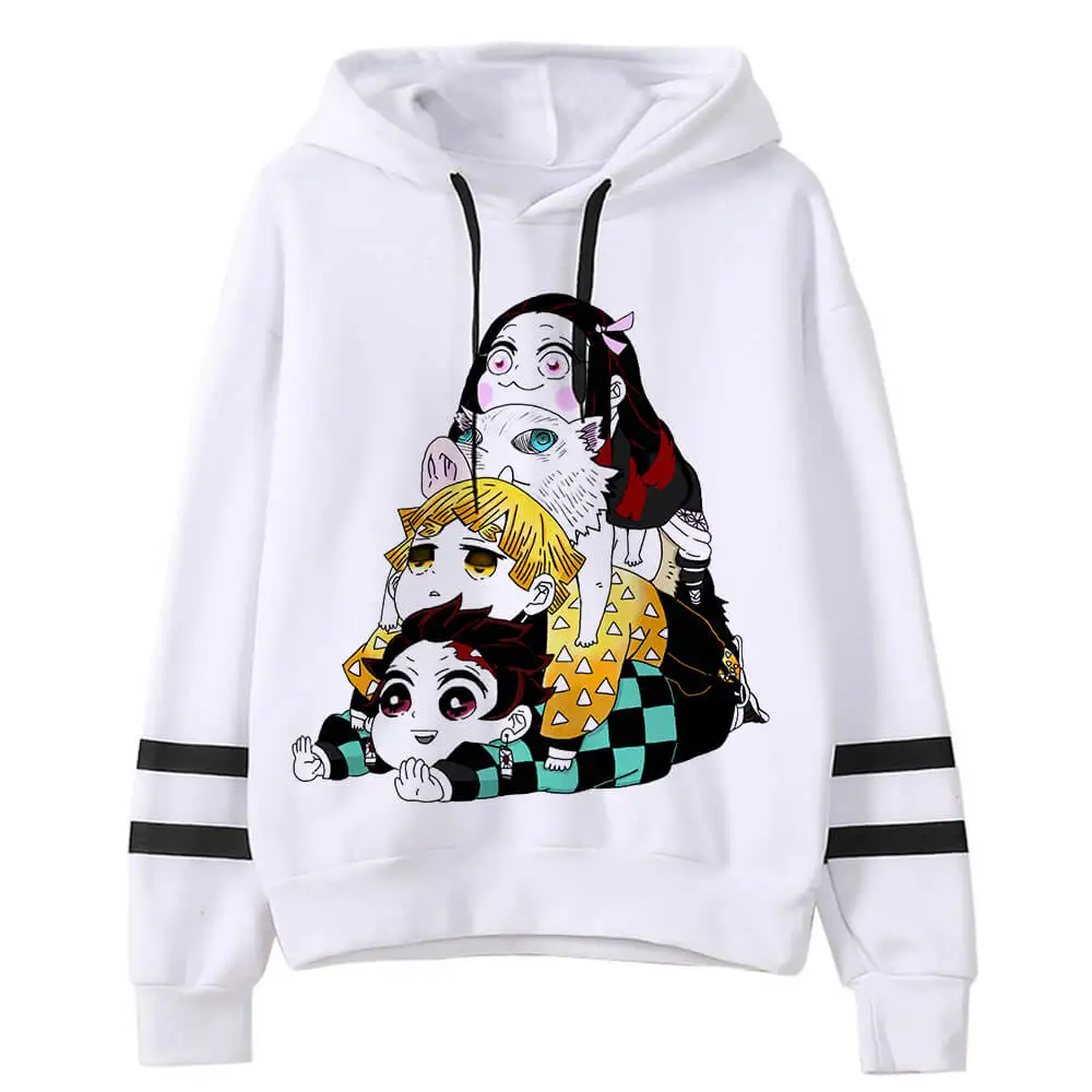 

Demon Slayer Kimetsu No Yaiba Men/Women Hoodies Anime Unisex Harajuku Aesthetic 90s Sweatshirt Ulzzang Graphic Casual Male Hoody