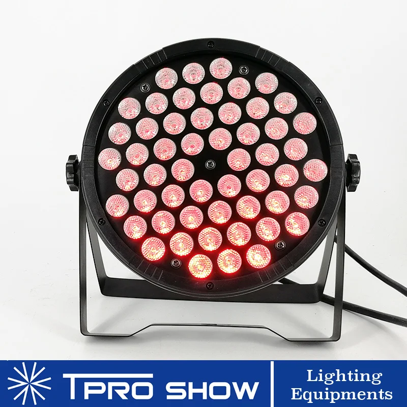 54x3 Вт светодиодный Par RGB 3в1 сценическое освещение Dmx управление звуком изменение цвета стробоскоп DJ фонари Par 64 может для свадьбы DJ события вечерние шоу
