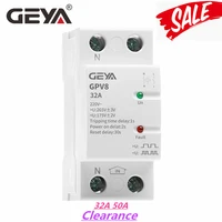 geya gpv8 63ud self recovery over voltage and under voltage protective device 180v 265vac