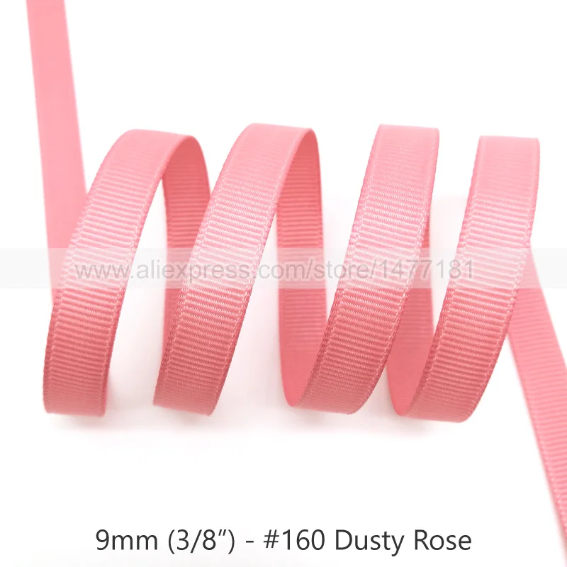 160 Dusty Rose 20 ярдов) 3/" 9 мм корсажная лента белого, черного, розового, красного, зеленого, фиолетового цветов корсажная лента полиэстер лента для рукоделия - Цвет: 160 Dusty Rose