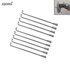 Спицы для электрического велосипеда, диаметр 2,6 мм, сталь 45 #, 12 г, серебристый цвет, J-образный изгиб, круглый корпус, одинаковый диаметр, спицы для электрического велосипеда