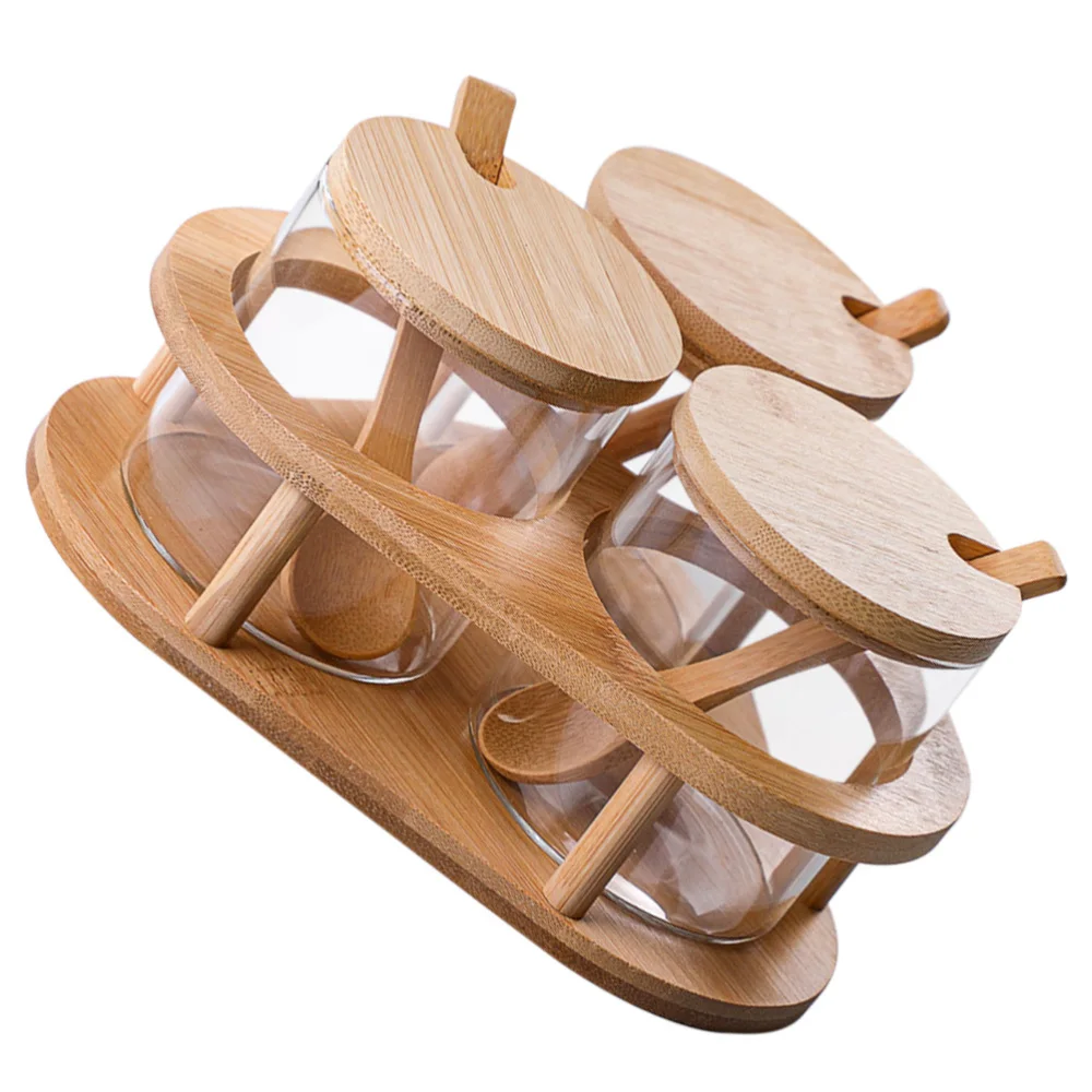 

1 Set Multifunctional Glass Seasoning Container Seasong Can (Assorted Color)