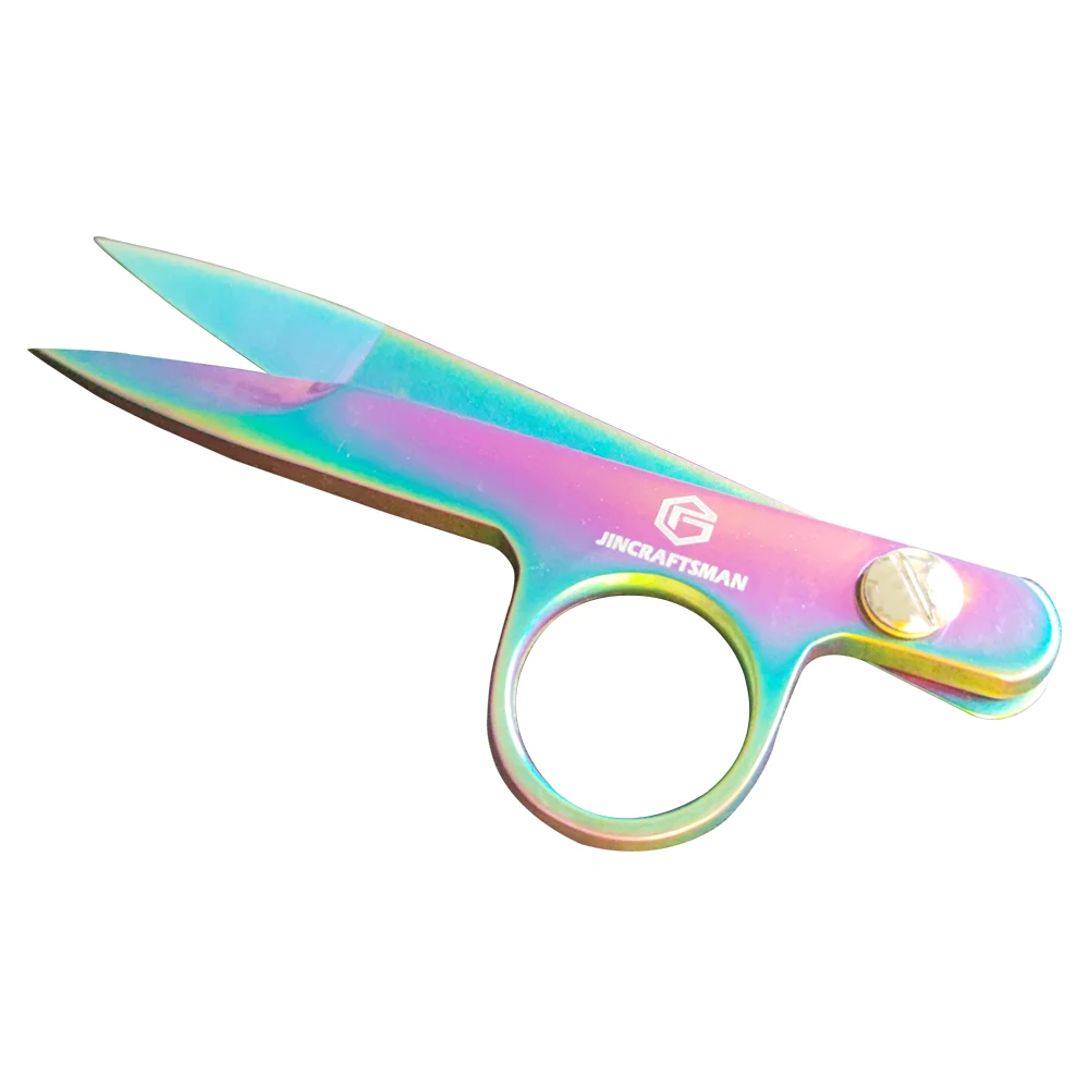 

Jincraftsman®–4.6 Inch Colorful Titanium Sew Tailor Emboridery Tool Knitting Wool Yarn Gift Office Scissor