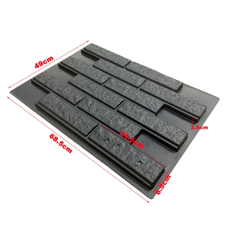 

157A DIY Path Maker Paving Cement Brick Mold Stepping Pavement Paver Plastic Concrete Mould