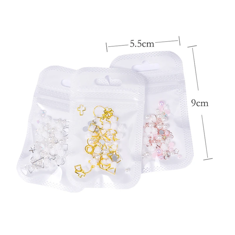 1Pack Nail Decoration Nail Art Rhinestones Set Rhinestones Studs Artificial Pearls Round Stones Beads Flakes