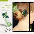 ФеонРезинка для волос женская шифоновая, однотонная, с бантом