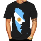 2021, модная футболка для отдыха из 100% хлопка с круглым вырезом, Аргентина, mapa banсделать, унисекс, дизайн, персонализированный классический