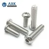 AXK 20 шт M5 M6 ISO7380 Нержавеющая сталь 304 A2 винты с круглой головкой гриб шестиугольник Шестигранная кнопку головкой