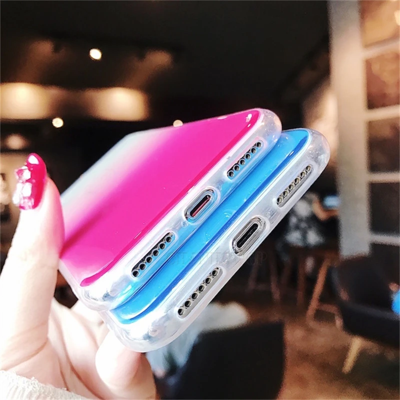 Градиентный чехол для Samsung Galaxy A70 A50 A40 A30 A20E A20 A10 S A6 A7 A8 A9 J8 J6 J4 Plus 2018 S10 S10e Note 10