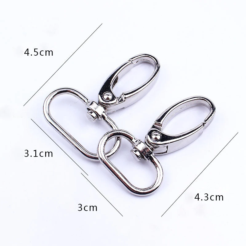 

1/10Pcs Metal Split Key Ring Lobster Clasp Connector For DIY Making Key Chain Bag Belt Dog Chains Jewelry Accessories