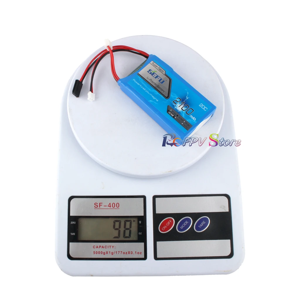Bater&iacute;a de Control de pistola Futaba, 2100mAh, 20C, 6,6 V, 2S, receptor de fosfato para 3pv, t14sg, 8j, 10J, 4pk, 4PX, 4pv, 4, pm, 7px, 4PLS, 16SZ-5