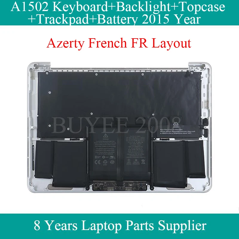 Подлинная Подставка для рук 13 3 дюйма A1502 Macbook Pro FR с французской клавиатурой