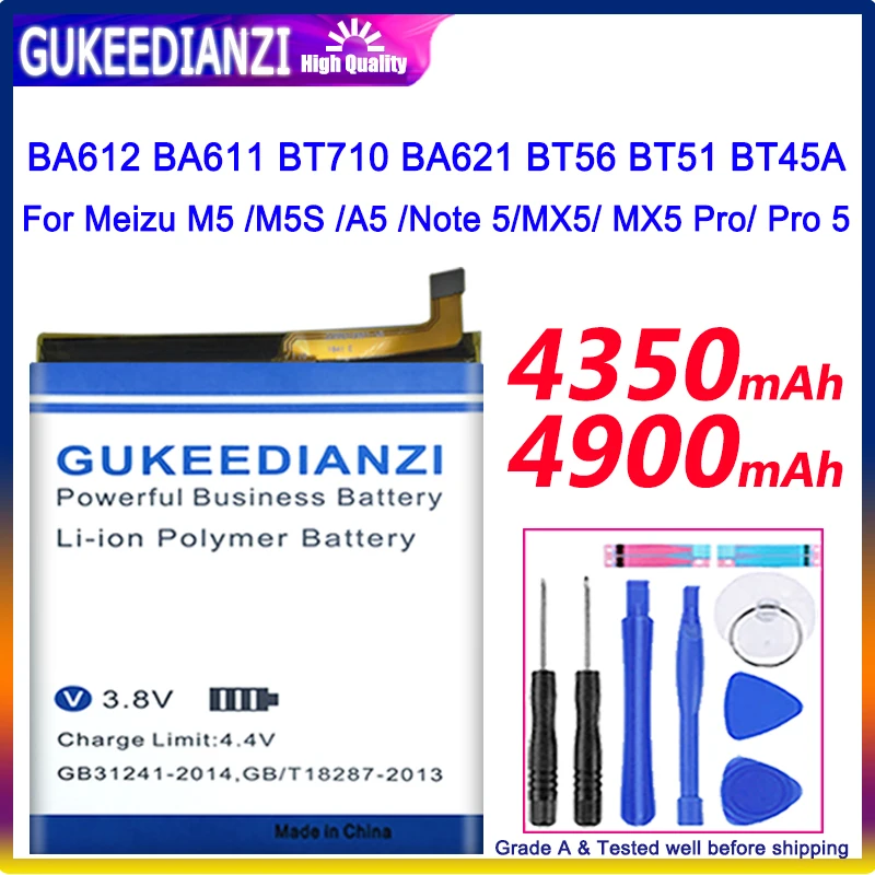 Аккумулятор BA612 для Meizu Meizy 5S M5 M5S M612Q M612M Bateria BA611 M5/BT710 A5 /BA621 Note 5/BT51 MX5/BT56 MX5 Pro/BT45A Pro