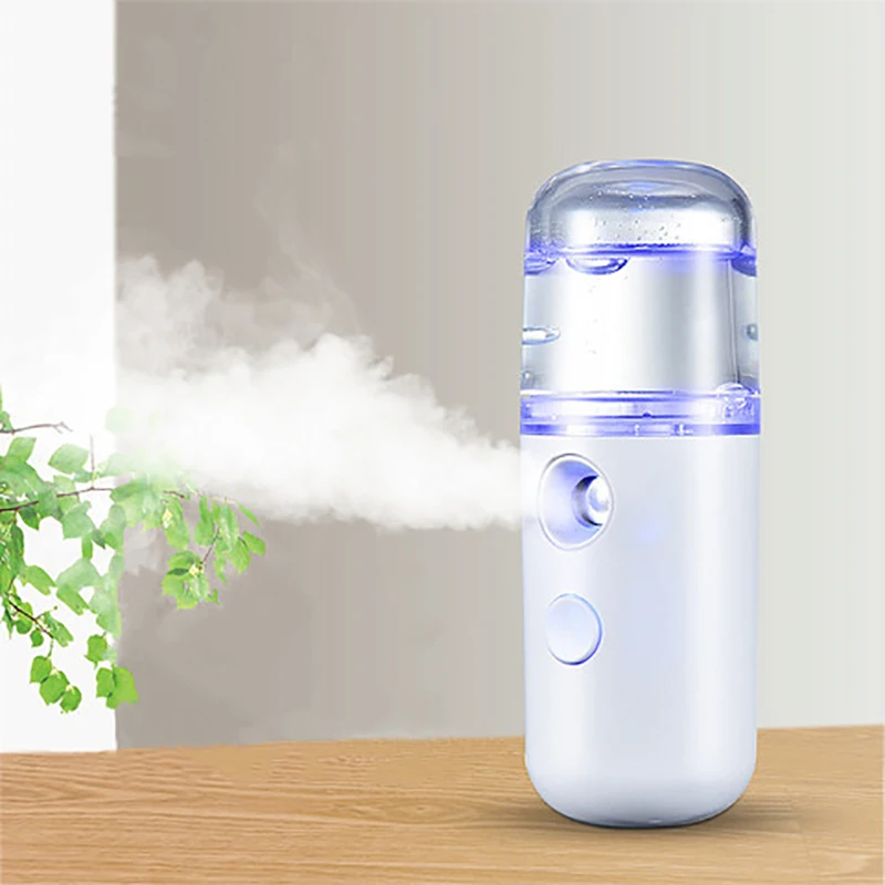 

Mini 30ml USB Humidifier Diffuser Nano Face Spray Mist Sprayer Facial Body Nebulizer Steamer Moisturizing Humidifier Skin Care