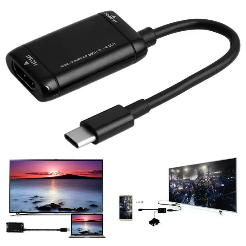 Мини USB 3 1 Тип C к HDMI HDTV TV кабель 1080P адаптер конвертер для MHL телефона Android
