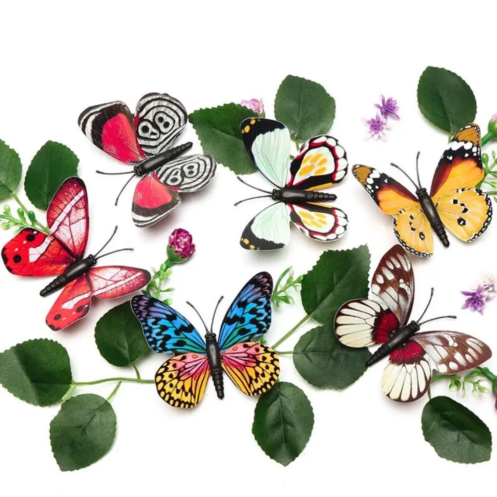 20 шт. декоративные пластиковые бабочки для украшения сада|Юный биолог| |