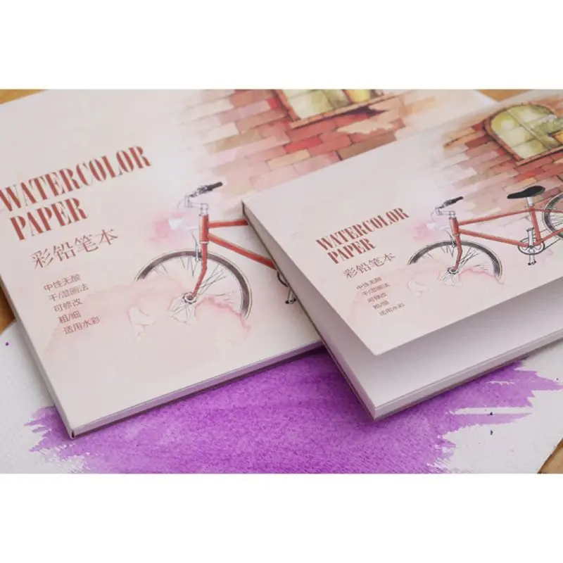 

12Sheet A5/A6 Watercolor Sketchbook Paper for Drawing Painting Color Pencil Book