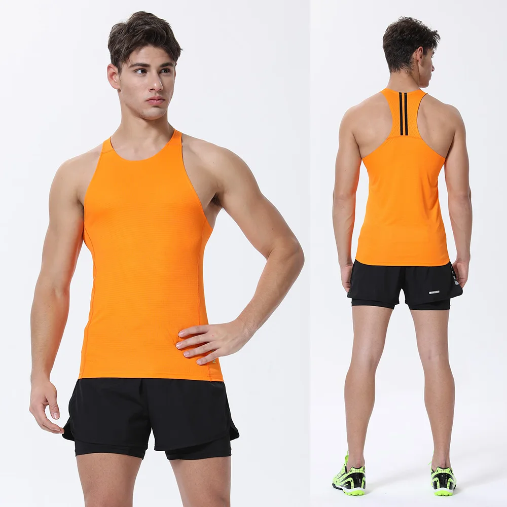 Tank Top Men Casual Bodybuilding Sport Fitness Workout Sleeveless Muscle Vest Outdoor Running Vest Quick Dry Undershirt Tank Top