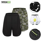 WOSAWE Мужские велосипедные шорты, дышащие мужские t-шорты с вставками для наушников, велосипедные обтягивающие шорты