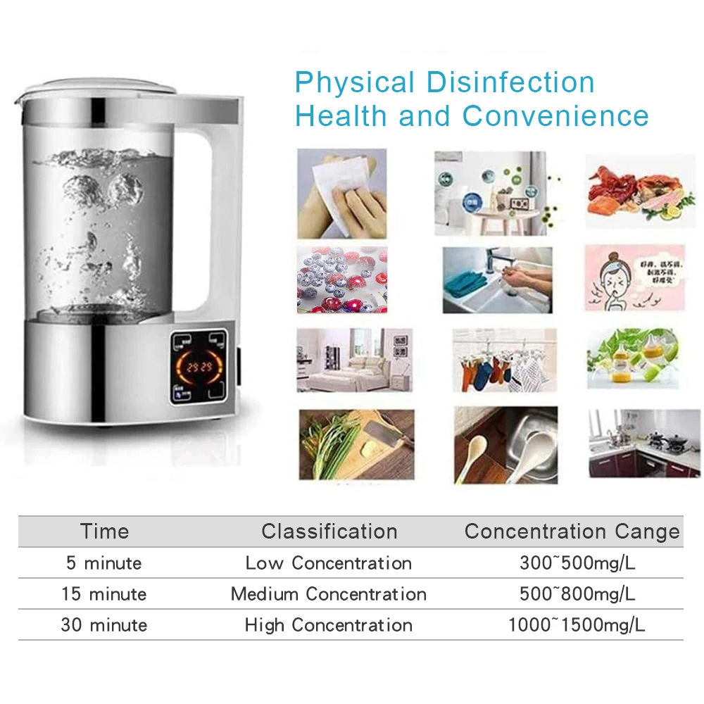 2Л гипохлорная кислота машина для дезинфекции воды генератор натрия гипохлорный