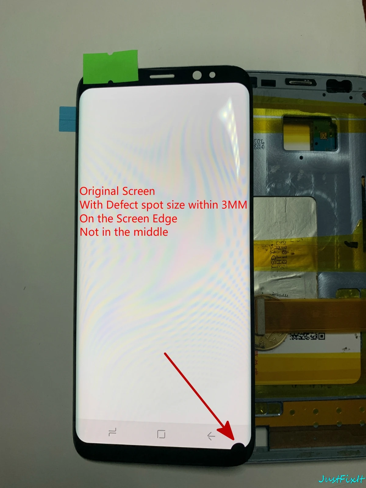 Супер AMOLED для samsung Galaxy S9 g960F PLUS G965f дефект пятно ЖК дисплей сенсорный экран