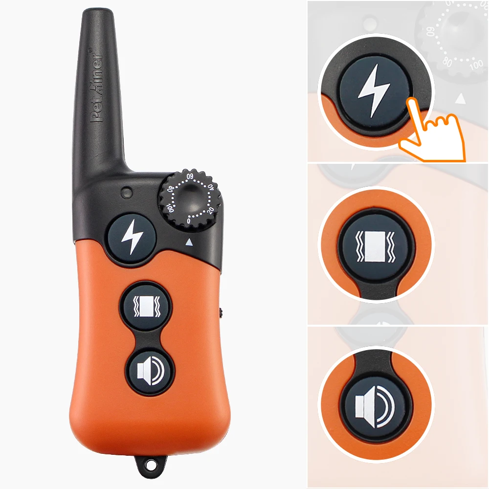 Petrainer PET619A-1 800M ошейник для тренировки собак-вибрация/статический шок/Tone