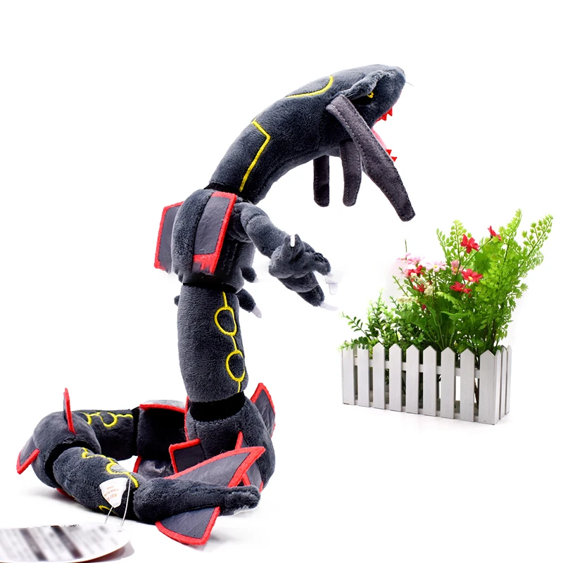10 шт./лот аниме Rayquaza Черные Животные плюшевые куклы со скелетом мягкие набивные