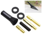 Антенна для крыши для стайлинга автомобиля, 3,5 см, усовершенствованный сигнал, винт из углеродного волокна, металлическая короткая мачтовая антенна