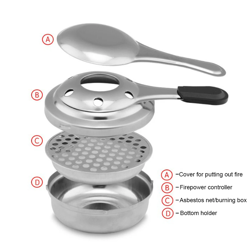 Портативная мини спиртовая горелка плита для приготовления пищи на открытом