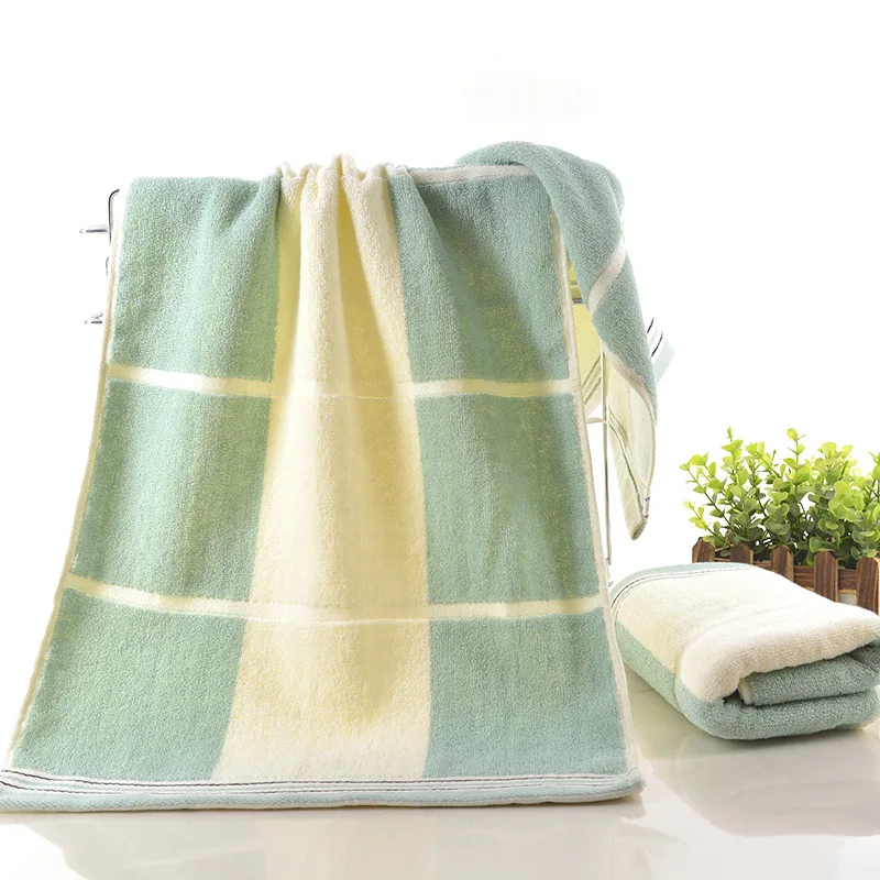 

Good Quality Cotton Color Lattice Washcloth Beach Sunshine Winter Swimming Warm Bath Towel Gym Yoga Large Towel Toallas De Ducha