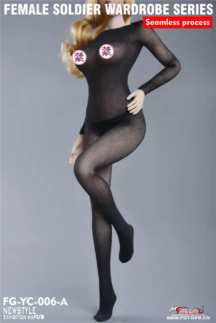 

1/6 Scale Fire Girl Toys FG-YC-006 Seamless Garment In Various Colors For 12" Female Aciton Figure