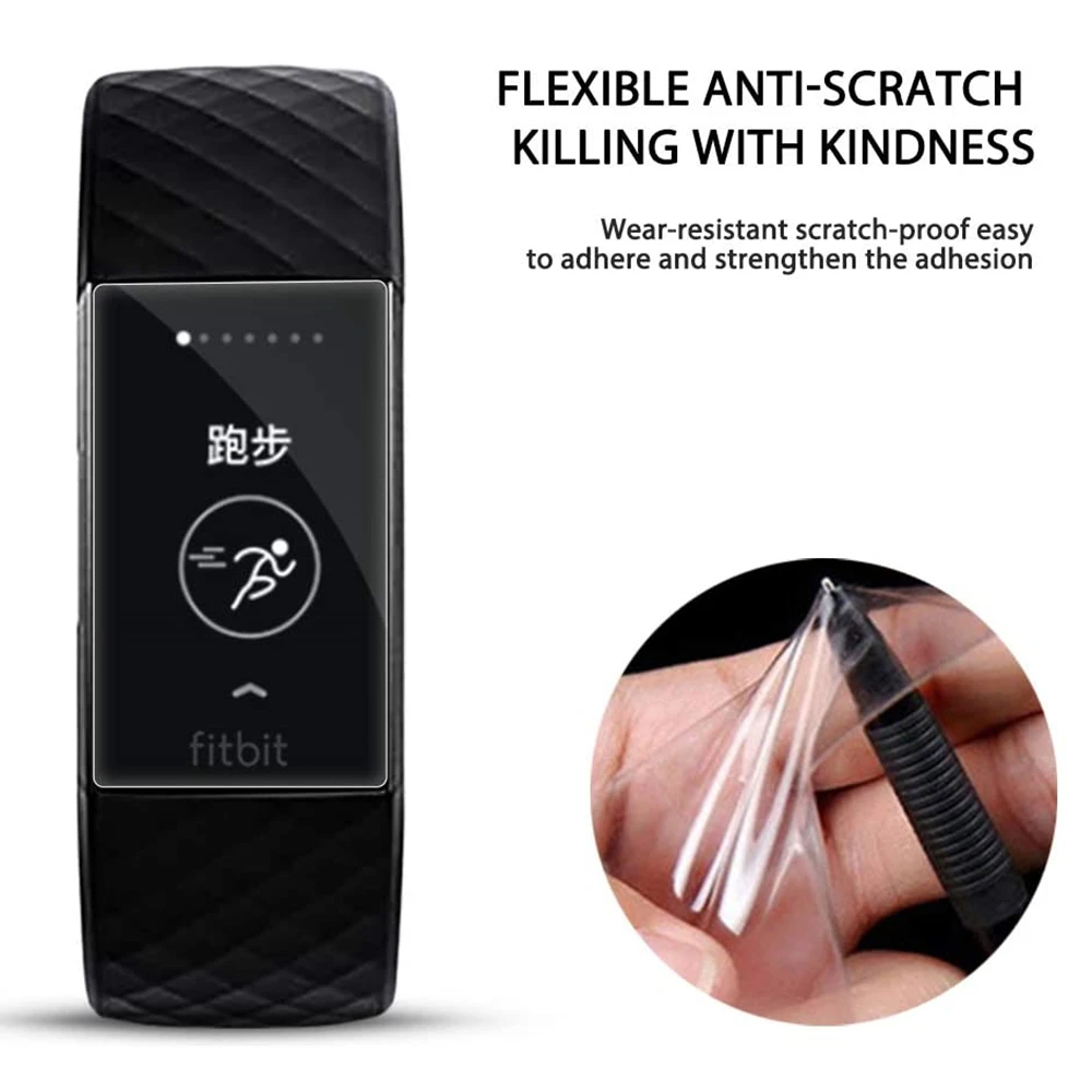 5 шт. Прозрачная мягкая защитная пленка TPU для Fitbit заряд 4-х Смарт полосы